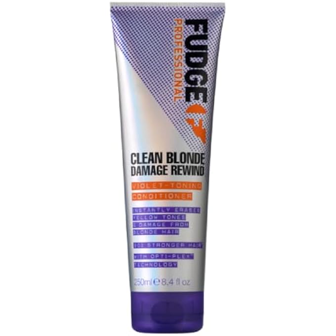 Fudge PROFESSIONAL PURPLE TONING CONDITIONER, CLEAN BLONDE DAMAGE REWIND CONDITIONER, FOR BLONDE HAIR, 250 ML - Image 1